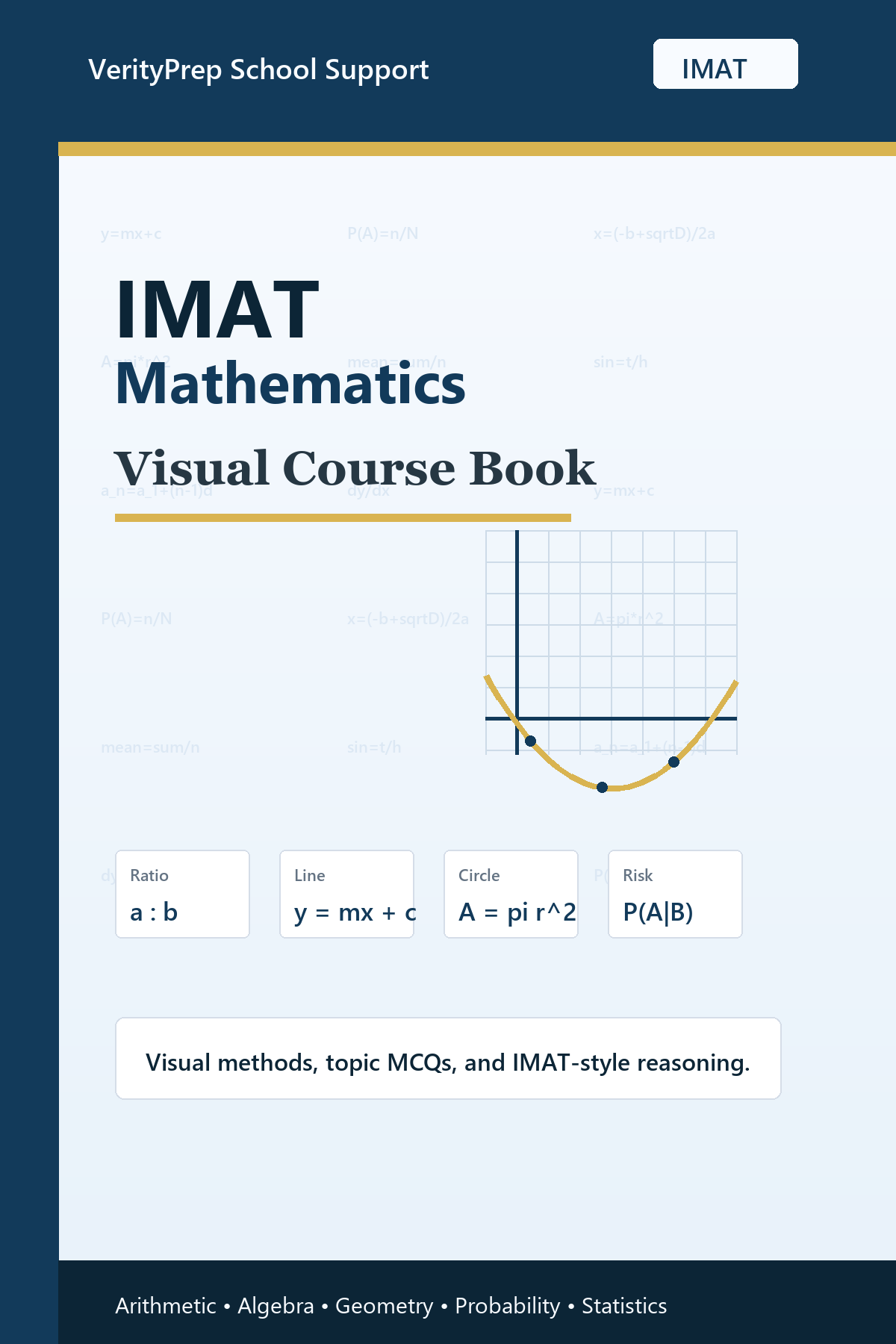 IMAT Mathematics Visual Course Book cover
