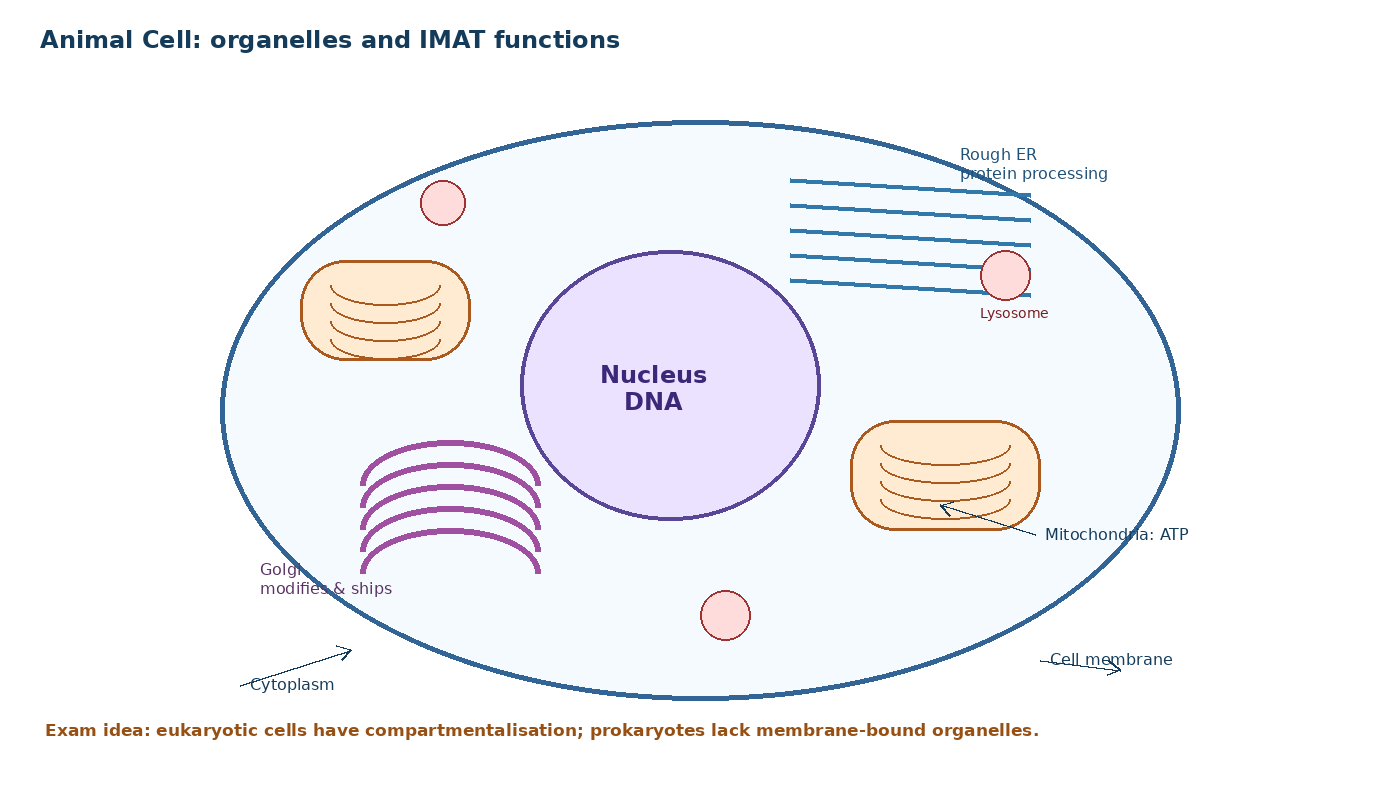 Cell Theory, Prokaryotes, Eukaryotes and Organelles diagram